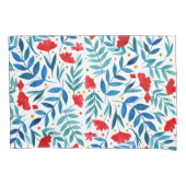 Magische tuin - rood en turquoise kussensloop (Voorkant)