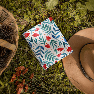 Magische tuin - rood en turquoise planner