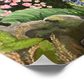 Magische tuinen van Blarney Castle Ierland Poster (Hoek)