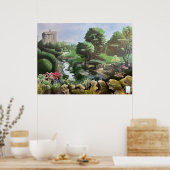 Magische tuinen van Blarney Castle Ierland Poster (Keuken)