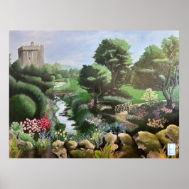 Magische tuinen van Blarney Castle Ierland Poster
