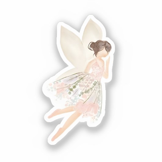 Magische Tuinfee Sticker (Voorkant)