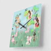 Magische tuinklok Kinder Vierkante Klok (Hoek)