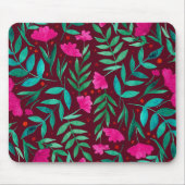 Magische tuinmagenta en groen muismat (Voorkant)