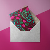 Magische tuinmagenta-Moederdag kaart