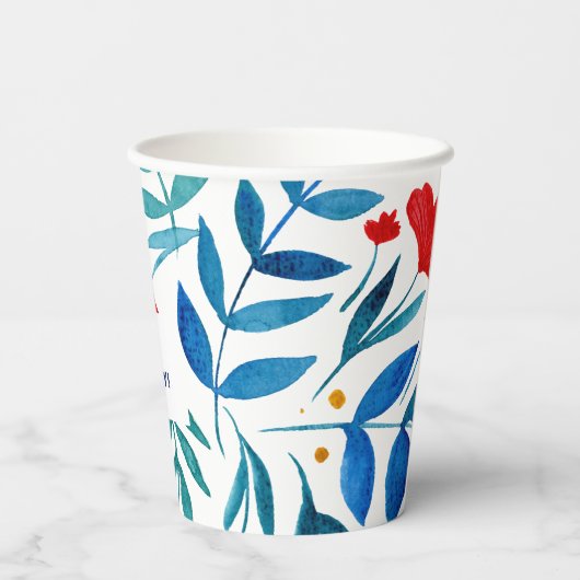 Magische TuinMoederdag Papieren Bekers (Achterkant)