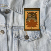 Magische Uil Design met kralen look Button (Insitu)
