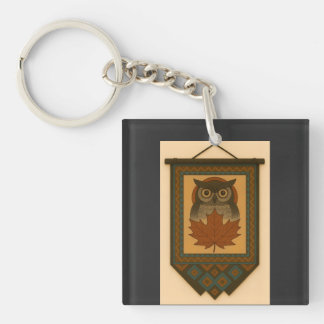 Magische Uil Design met kralen look Sleutelhanger