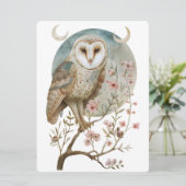 Magische Uil Informatie Kaart (Staand voorkant)