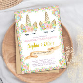 Magische uitnodiging voor Twin Girls