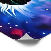 Magische Unicorn afdrukbare Art High Quality Digit Poster (Hoek)