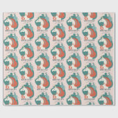 Magische Unicorn Birthday Cadeaupapier (Vlak)