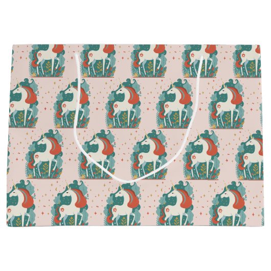 Magische Unicorn Birthday Groot Cadeauzakje (Voorkant)