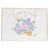 Magische Unicorn Birthday Groot Cadeauzakje (Achterkant)