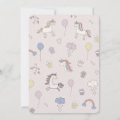 Magische Unicorn Birthday Kaart (Achterkant)