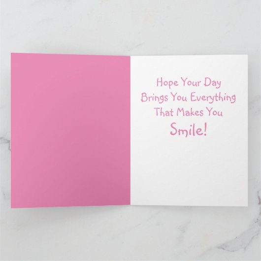 Magische Unicorn Birthday Kaart (Binnen)