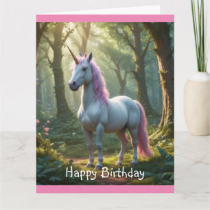 Magische Unicorn Birthday Kaart