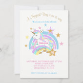 Magische Unicorn Birthday Kaart (Voorkant)