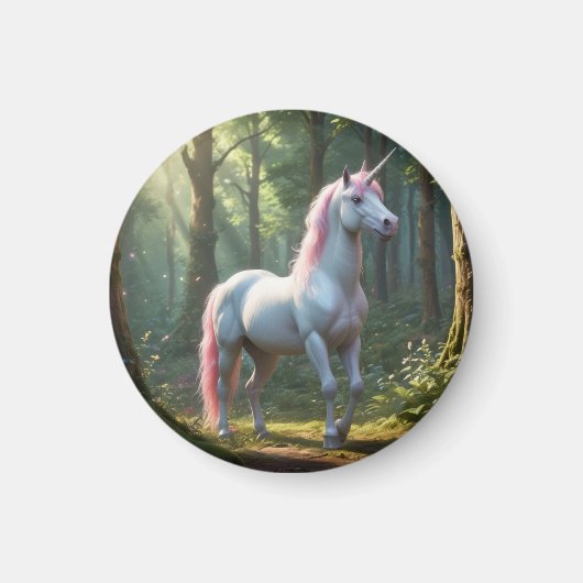 Magische Unicorn Birthday Magneet (Voorkant)