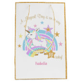 Magische Unicorn Birthday Medium Cadeauzakje (Voorkant)