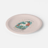 Magische Unicorn Birthday Papieren Bordje (Gekanteld)