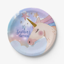 Magische Unicorn Birthday roze Blush regenboog