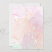 Magische Unicorn Birthday Save The Date (Achterkant)