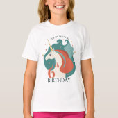 Magische Unicorn Birthday T-shirt (Voorkant)