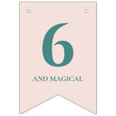 Magische Unicorn Birthday Vlaggetjes (Tweede vlag)