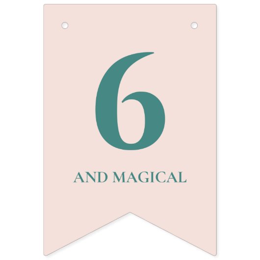 Magische Unicorn Birthday Vlaggetjes (Tweede vlag)