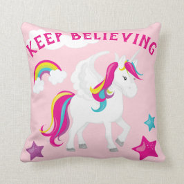Magische Unicorn blijft geloven Kussen