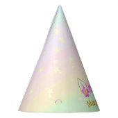 Magische unicorn, bloemen en sterren feesthoedjes (Links)