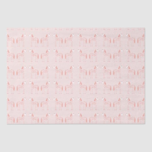 Magische Unicorn Blush Pink Tissuepapier (Voorkant)