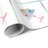 Magische Unicorn Cake | Fantastische Waterverf Cadeaupapier (Rol Hoek)