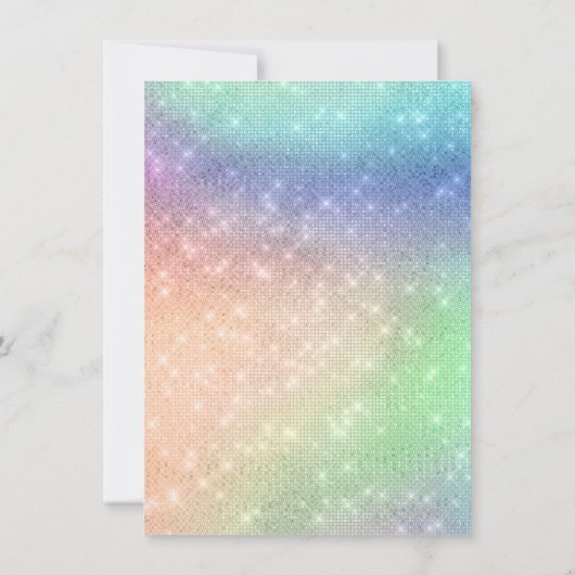 Magische Unicorn Cake | Fantasy Waterverf Shower Kaart (Achterkant)