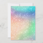 Magische Unicorn Cake | Fantasy Waterverf Shower Kaart (Achterkant)