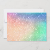 Magische Unicorn Cake | Fantasy Waterverf Shower Kaart (Achterkant)