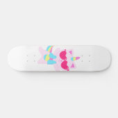 Magische unicorn Cat cartoon - Kies achterkleur Persoonlijk Skateboard (Horizontaal)