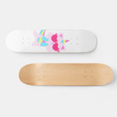 Magische unicorn Cat cartoon - Kies achterkleur Persoonlijk Skateboard (Horizontaal)