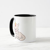 Magische Unicorn Cat = Keukenmaïs Mok (Voorkant links)
