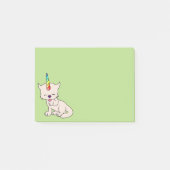 Magische Unicorn Cat = Keukenmaïs Post-it® Notes (Voorkant)