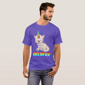 Magische Unicorn Cat = Keukenmaïs T-shirt (Voorkant volledig)