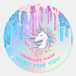 Magische unicorn Classic Round Sticker