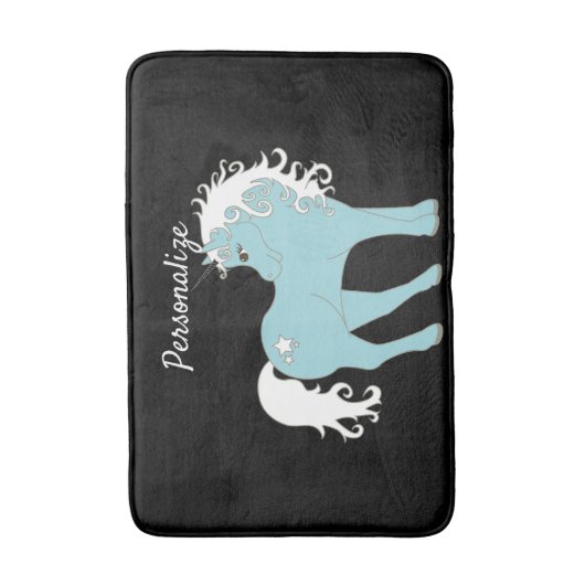 Magische Unicorn Cute en Schattig met Star Badmat (Voorkant Verticaal)