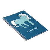 Magische Unicorn Cute en Schattig met Star Notitieboek (Rechterzijde)