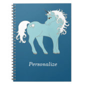 Magische Unicorn Cute en Schattig met Star Notitieboek (Voorkant)
