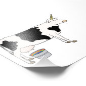Magische Unicorn Dairy Milk Koe Foto Afdruk (Hoek)