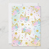 Magische Unicorn Dank u wel! Bedankkaart (Achterkant)