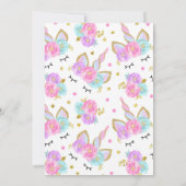 Magische Unicorn Dank u wel! Bedankkaart (Achterkant)