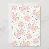 Magische Unicorn Dank u wel! Bedankkaart (Achterkant)